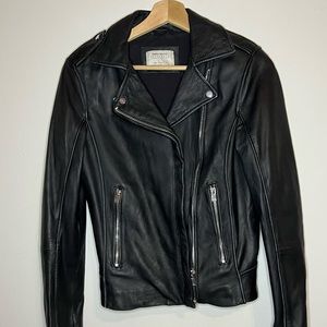 Zara Vegan Leather Moto Jacket S